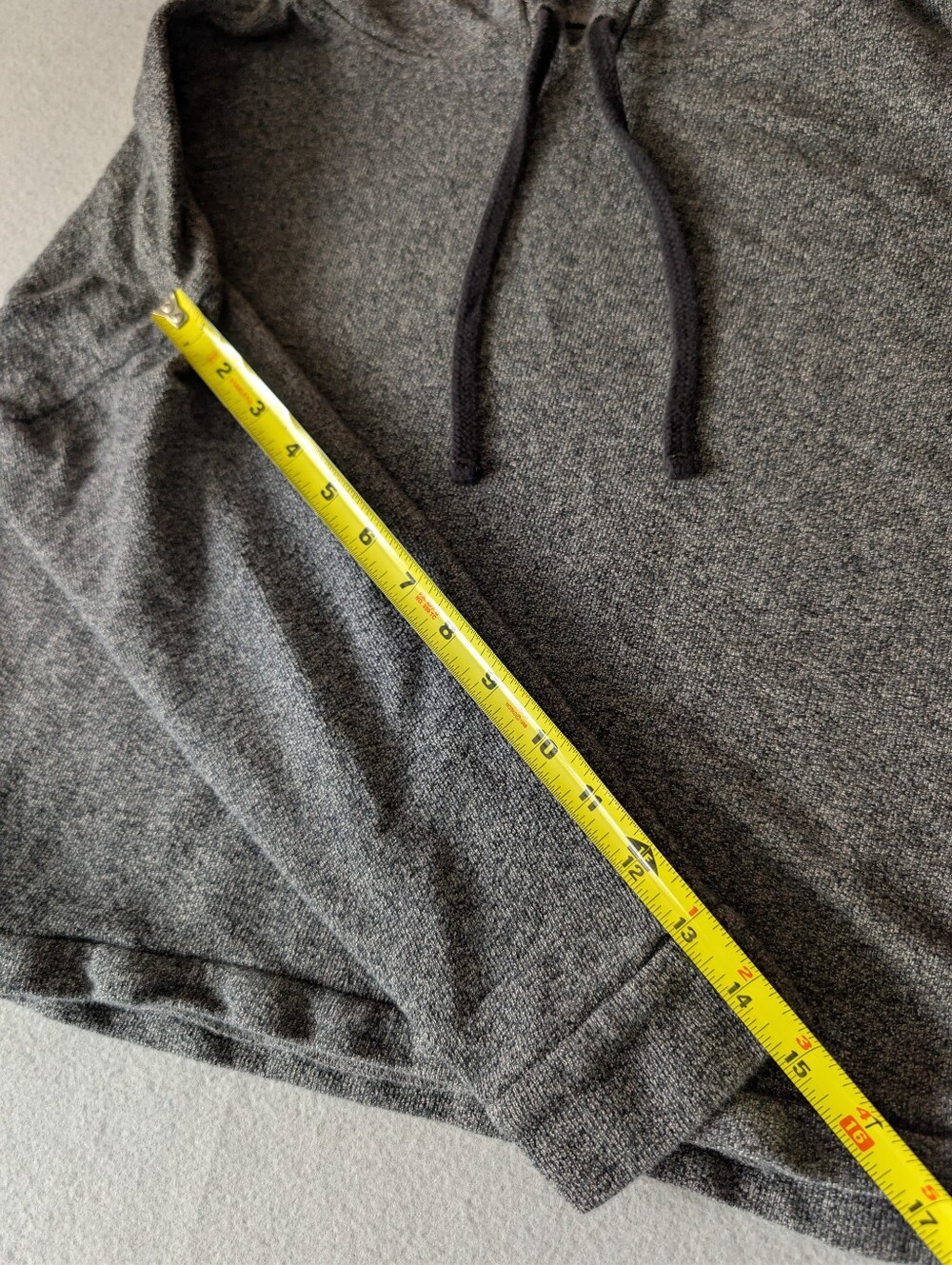 Madewell Tone Hoodie Sweatshirt 100% Cotton Dark Grey Terry Sz Small Loungewear image 9